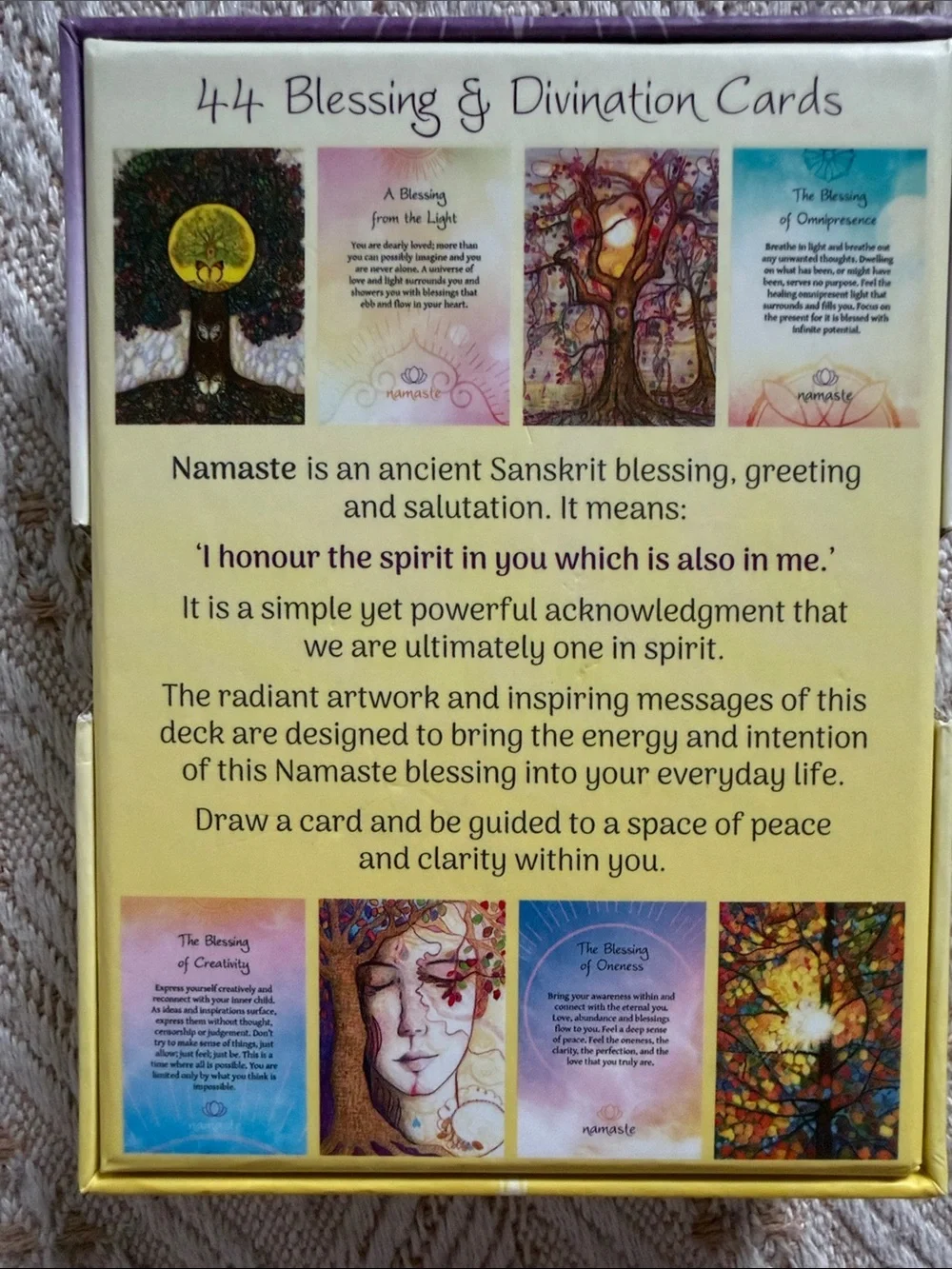 Namaste blessing & divination cards - Picture 2 of 3